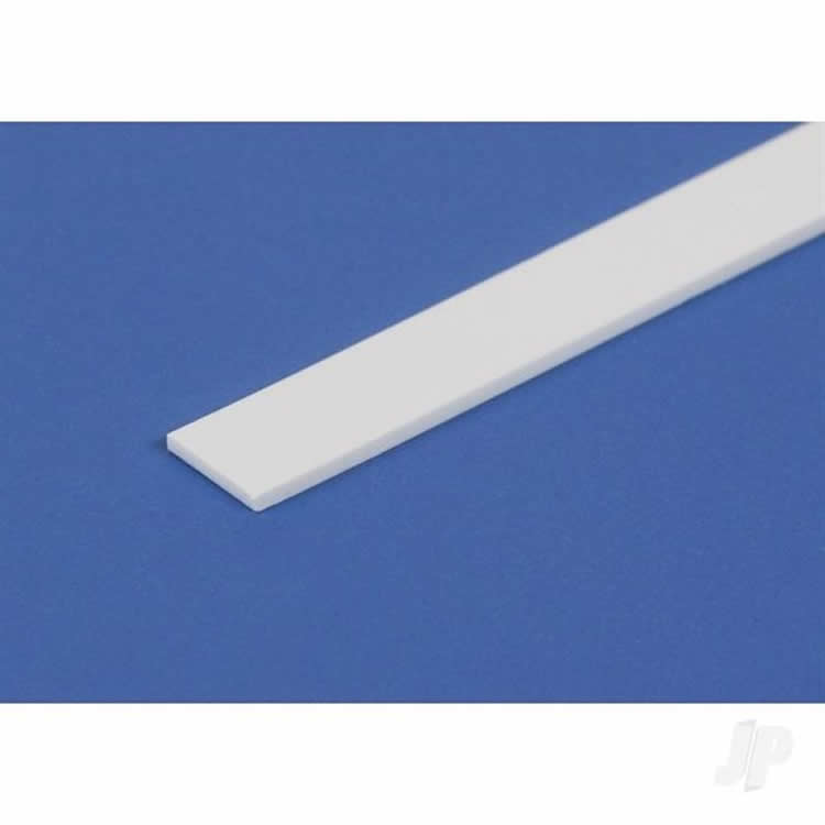 EVG1410 White Dimensional Strips .08 x .208 x 14in (6) Styrene Strips Evergreen (ONLINE ORDER ONLY)