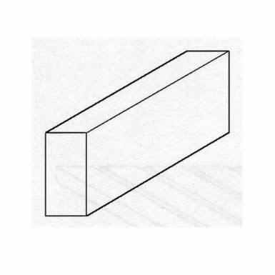 EVG155 White Dimensional Strips .060in x .100in x 14in (10) Evergreen (ONLINE ORDER ONLY)