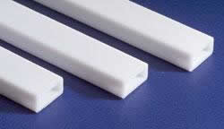 EVG259 Rectangular Tube .250x.375x14in White by Evergreen (ONLINE ORDER ONLY)