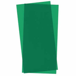 EVG9903 Green Transparent Styrene Sheets 2 Pk .010x6x12 Inches Evergreen (ONLINE ORDER ONLY)