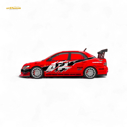 TimeMicro Mitsubishi Lancer EVO 9th Gen - Openable Hood & Figure - With Container 1:64 (ONLINE ORDER ONLY)