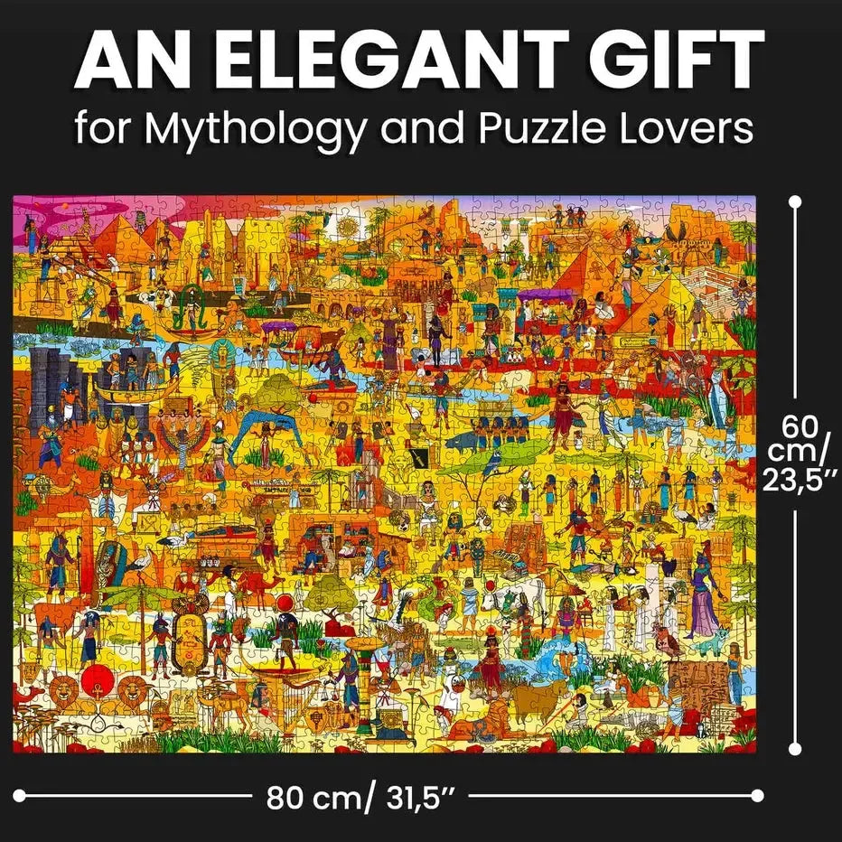 Egyptian Gods "Seek & See" 1000 Piece Jigsaw Puzzle Quokka