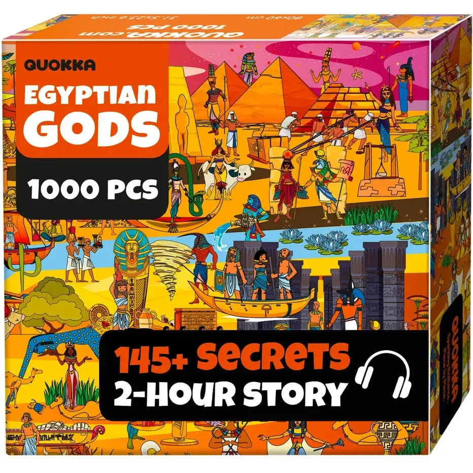 Egyptian Gods "Seek & See" 1000 Piece Jigsaw Puzzle Quokka