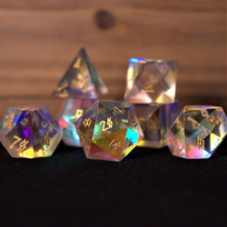 Pre-Order || Elder Runes Prism Glass Dice Set