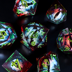 Pre-Order || Elemental Dragon Liquid Core Dice Set