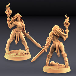 3D Printed Artisan Guild Elena - Fighters Beauty Fighters Guild Set 28mm 32mm (Online Only)