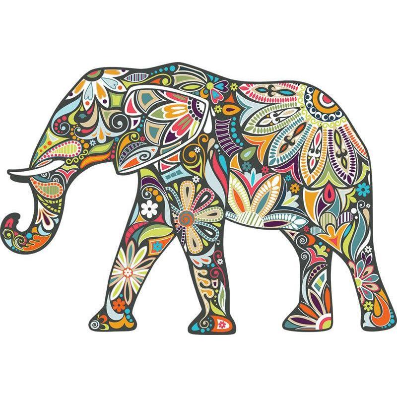 Elephant 370 Piece Shaped Jigsaw Puzzle Paper House (ONLINE ORDER ONLY)