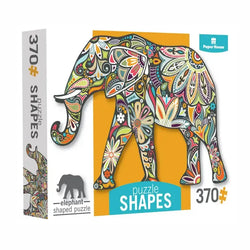 Elephant 370 Piece Shaped Jigsaw Puzzle Paper House (ONLINE ORDER ONLY)