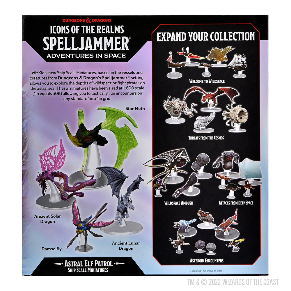 D&D: Icons of the Realms - Ship Scale - Astral Elf Patrol (ONLINE ORDER ONLY)
