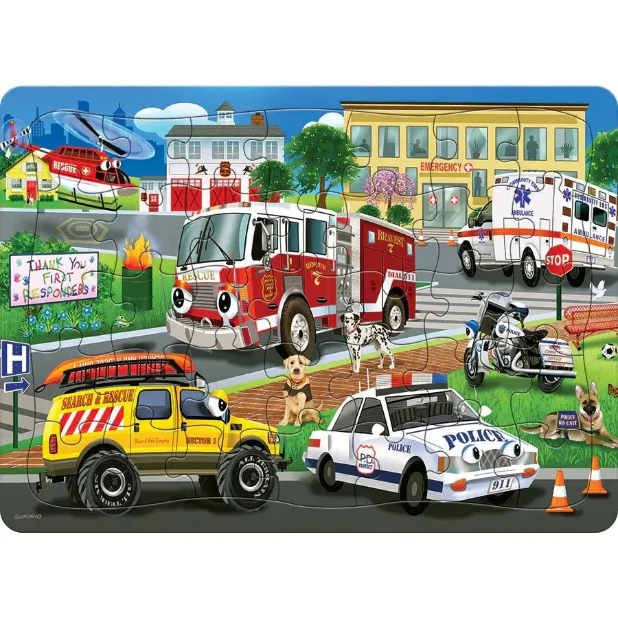 Emergency Response 35 Piece Tray Jigsaw Puzzle Cobble Hill (ONLINE ORDER ONLY)