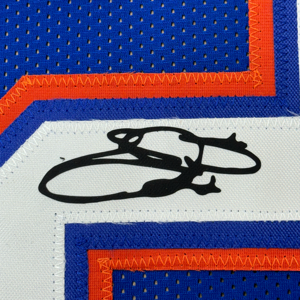 Framed Facsimile Autographed Emmitt Smith 35x39 Florida Blue Reprint Laser Auto College Football Jersey (ONLINE ORDER ONLY)