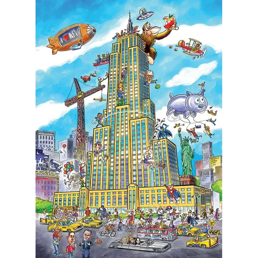 Empire State Doodle Town 1000 Piece Jigsaw Puzzle Cobble Hill (ONLINE ORDER ONLY)