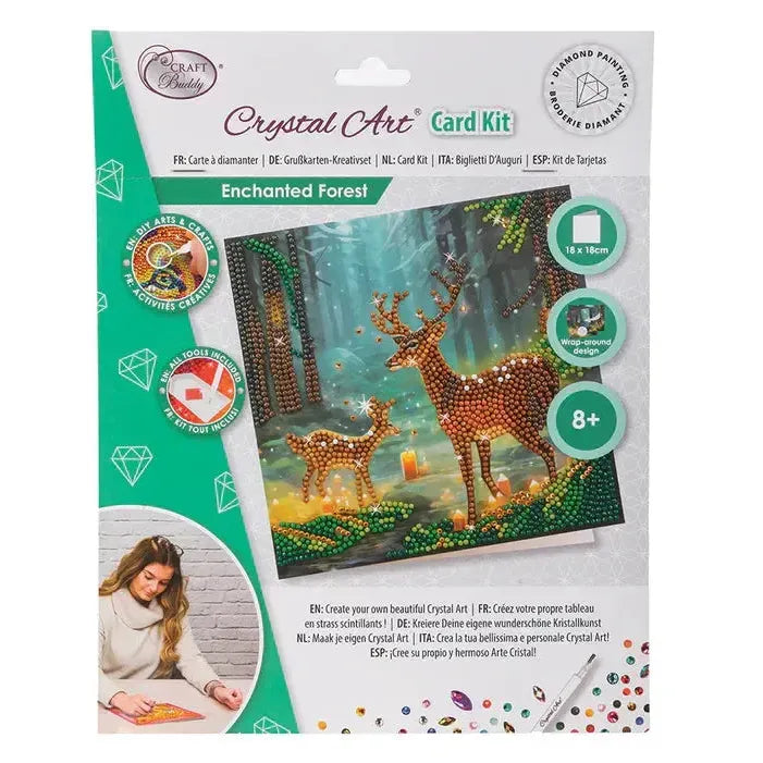 Enchanted Forest Crystal Art Card Kit Craft Buddy (ONLINE ORDER ONLY)