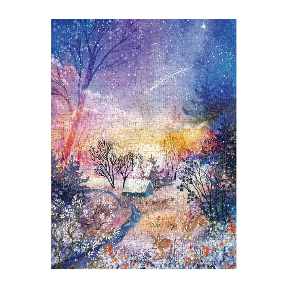 Enchanted Snowfall 1000 Piece Jigsaw Puzzle Galison (ONLINE ORDER ONLY)