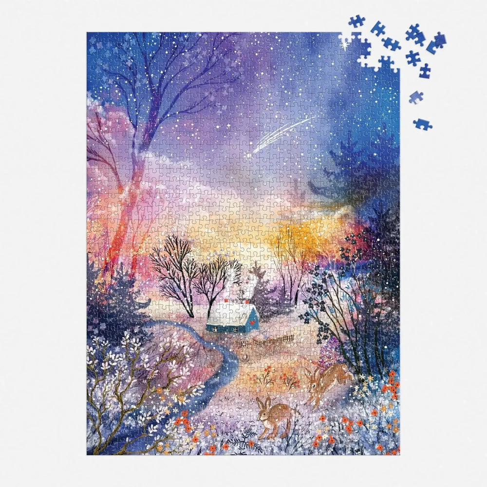 Enchanted Snowfall 1000 Piece Jigsaw Puzzle Galison (ONLINE ORDER ONLY)