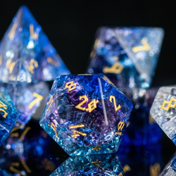 Pre-Order || Enchanted Waters Shattered Glass Dice Set