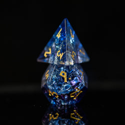 Pre-Order || Enchanted Waters Shattered Glass Dice Set