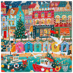 English Seaside Christmas 1000 Piece Jigsaw Puzzle eeBoo (ONLINE ORDER ONLY)