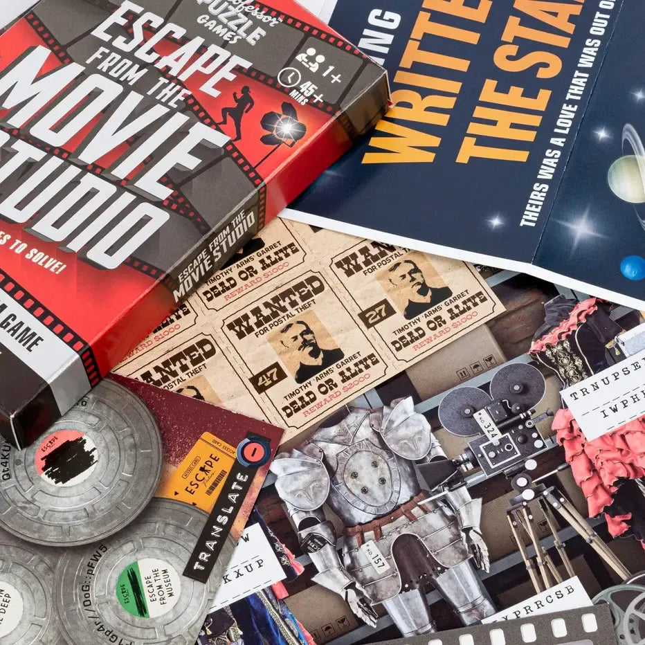 Escape from the Movie Studio - Mini Escape Room Game - Professor Puzzle (ONLINE ORDER ONLY)