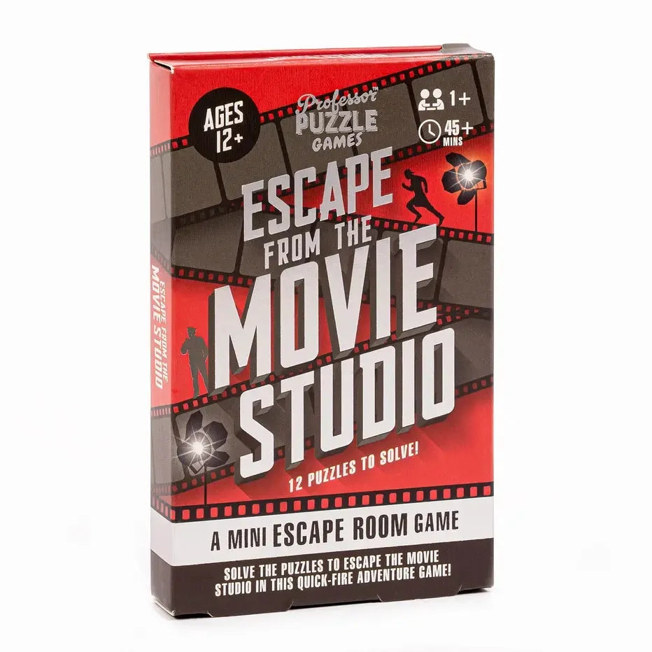 Escape from the Movie Studio - Mini Escape Room Game - Professor Puzzle (ONLINE ORDER ONLY)