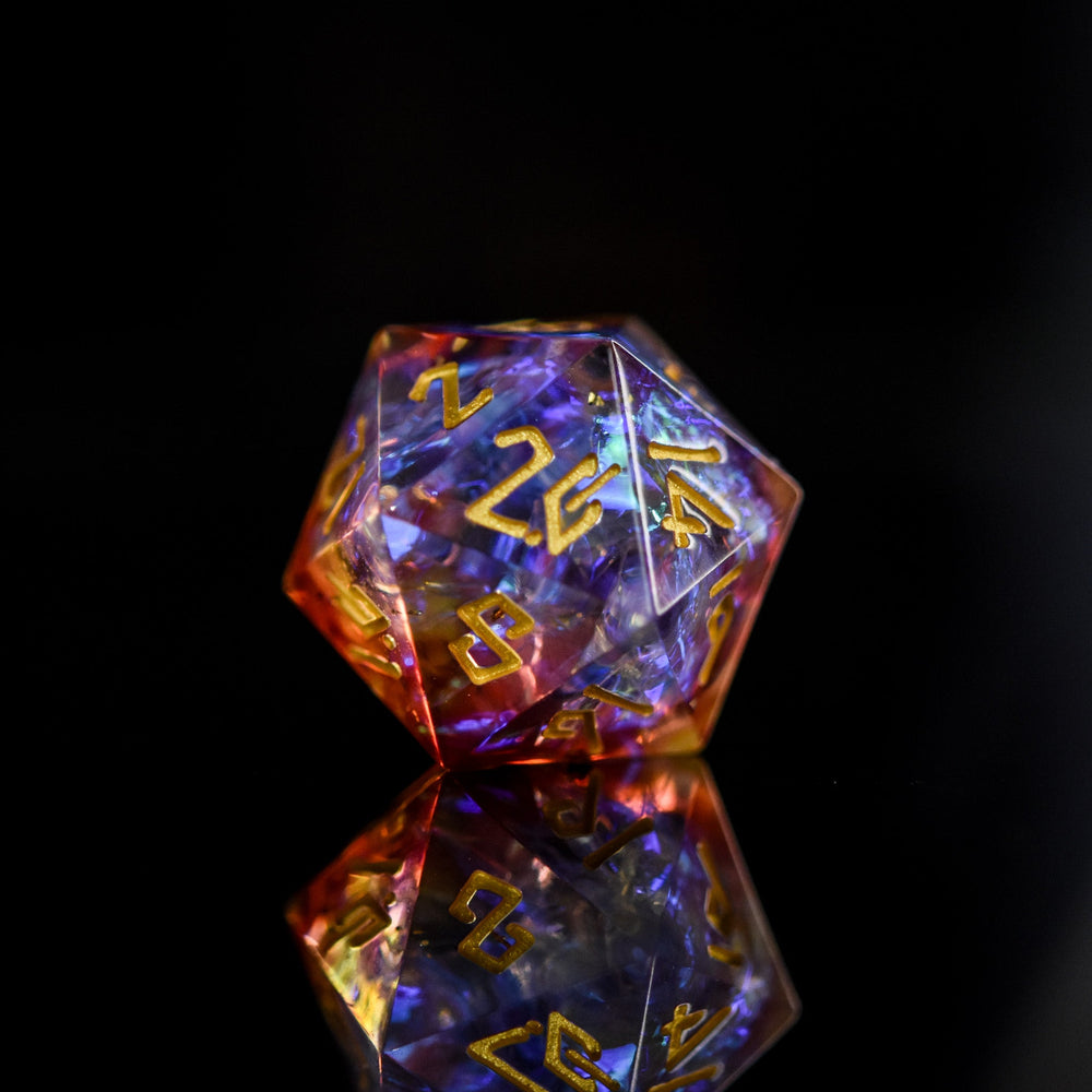 PRE-ORDER || Ethereal Light Sharp-Edged Resin Dice Set