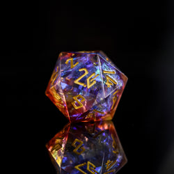 PRE-ORDER || Ethereal Light Sharp-Edged Resin Dice Set