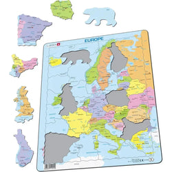 Europe Map 37 Piece Tray Jigsaw Puzzle Larsen (ONLINE ORDER ONLY)