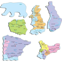 Europe Map 37 Piece Tray Jigsaw Puzzle Larsen (ONLINE ORDER ONLY)