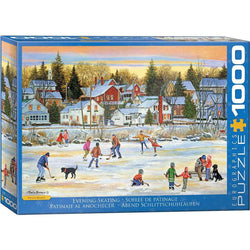 Evening Skating 1000 Piece Jigsaw Puzzle Eurographics (ONLINE ORDER ONLY)