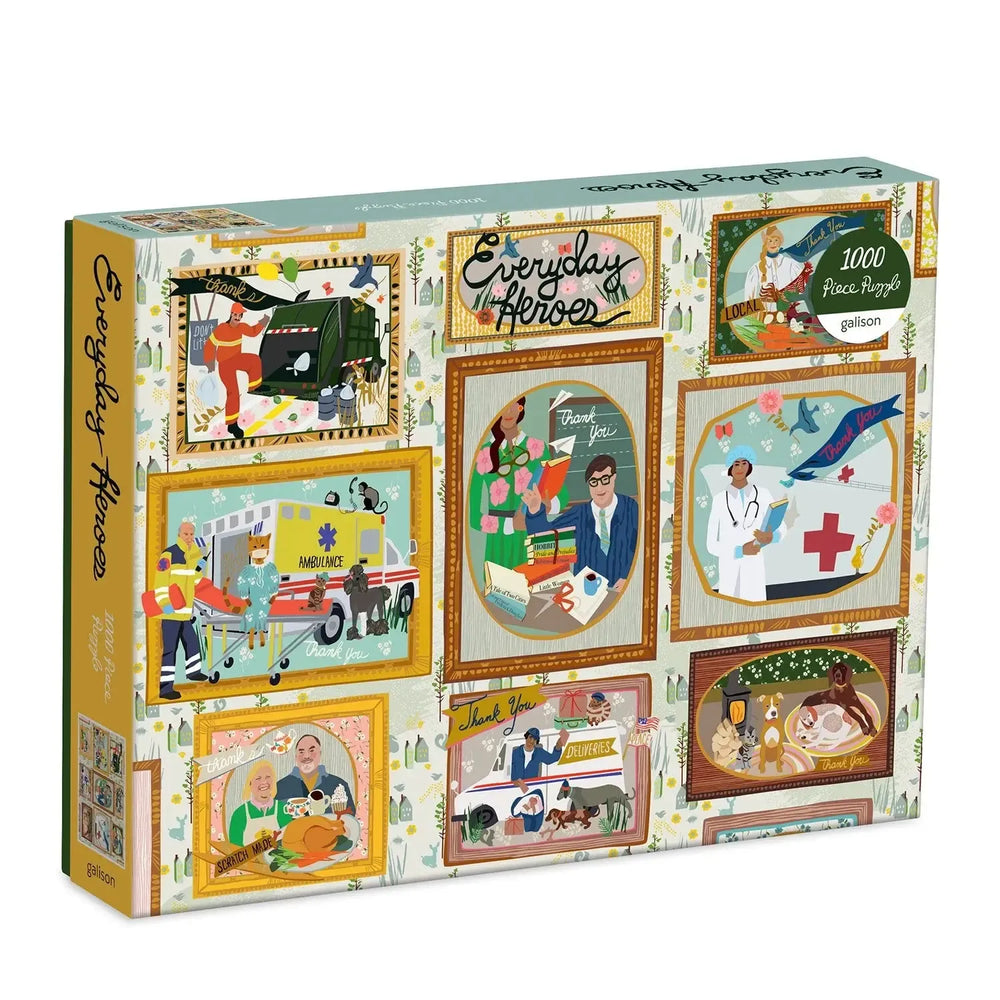 Everyday Heroes 1000 Piece Jigsaw Puzzle Galison (ONLINE ORDER ONLY)
