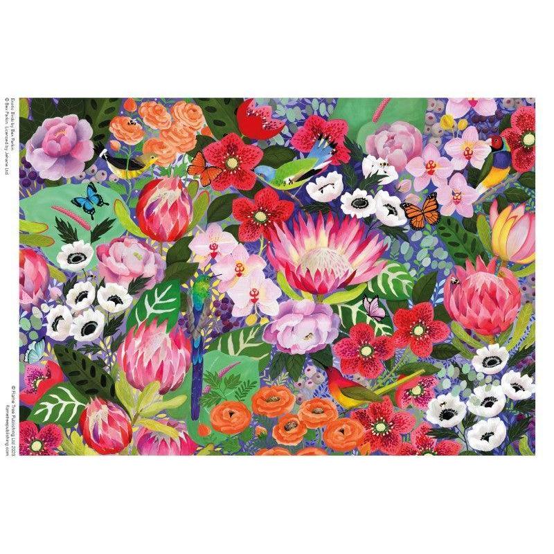 Exotic Birds by Bex Parkin 1000 Piece Jigsaw Puzzle Flame Tree (ONLINE ORDER ONLY)