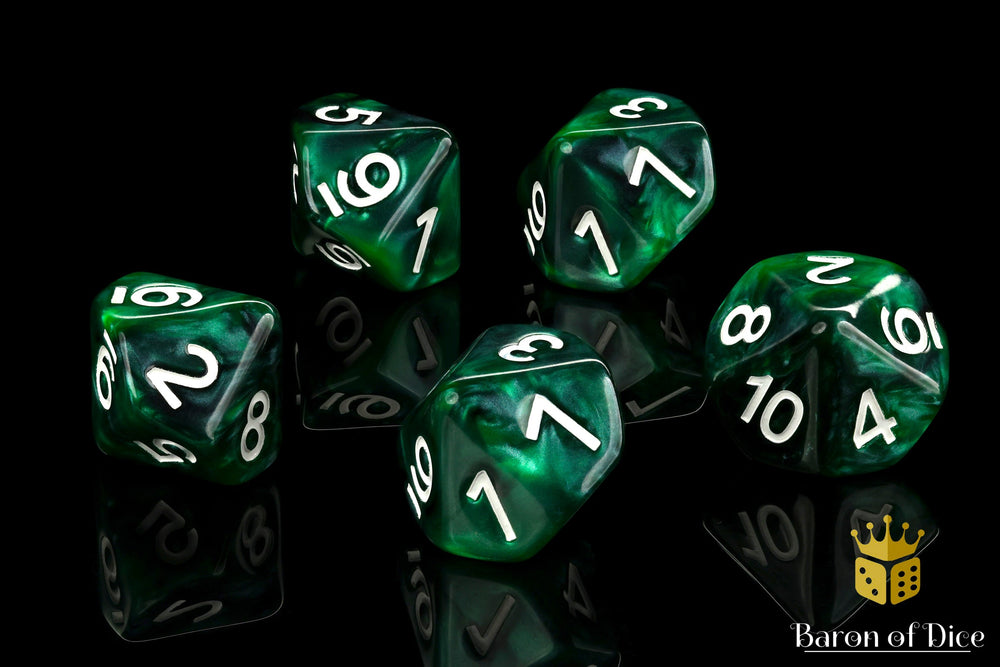 Counter | Green and Black D10 (ONLINE ORDER ONLY)
