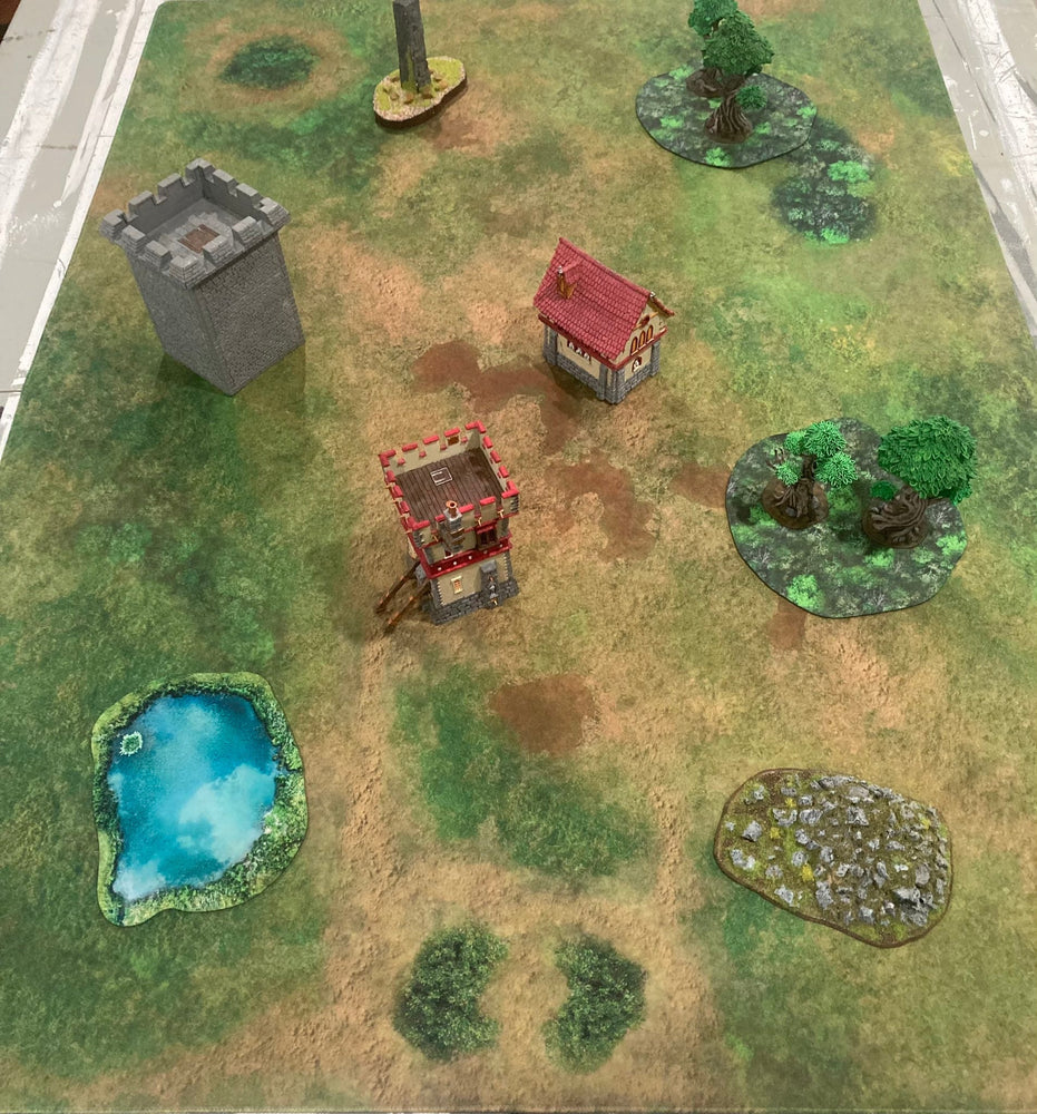 Traveler's Road | Neoprene Battle Mat with Bag | Baron of Dice (ONLINE ORDER ONLY)
