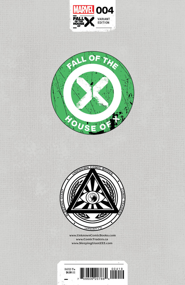 [Signed by Kaare Andrews] FALL OF THE HOUSE OF X #4 UNKNOWN COMICS KAARE ANDREWS EXCLUSIVE VIRGIN VAR [FHX] [IN STOCK] (ONLINE ORDER ONLY)