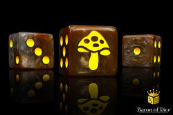 Shroom Dice - Yellow (ONLINE ORDER ONLY)