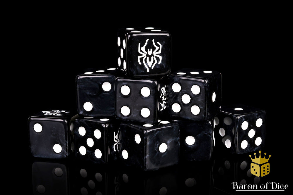 Black Spider Dice (ONLINE ORDER ONLY)