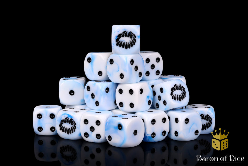 Fanged Maw Dice - White Ice (ONLINE ORDER ONLY)