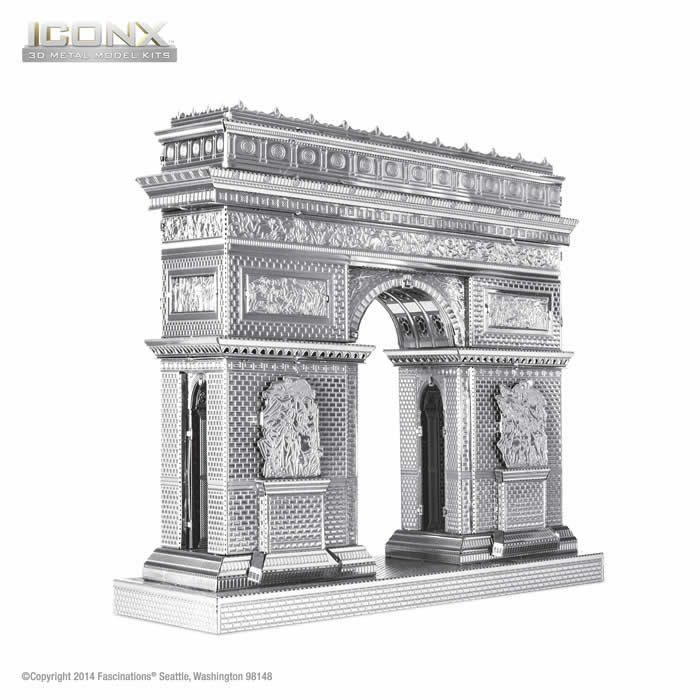 FASICX005 Arc de Triomphe 3D Metal Model Kit Iconic Series Fascinations (ONLINE ORDER ONLY)