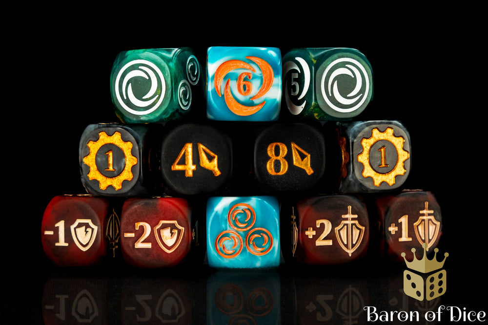 FAB Compatible Dice Set - Set of 12 (ONLINE ORDER ONLY)