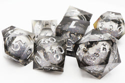Sharp-Edged Liquid Core RPG Dice Set