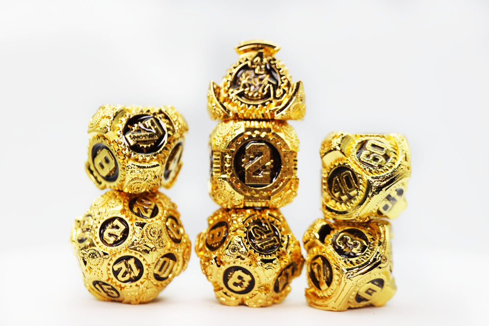Airship Gears: Imperial Aircraft - Metal RPG Dice Set (ONLINE ORDER ONLY)
