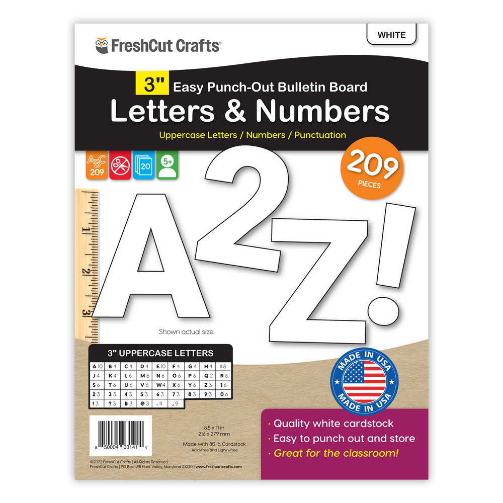 Bulletin Board Letters – 3 inch (ONLINE ORDER ONLY)