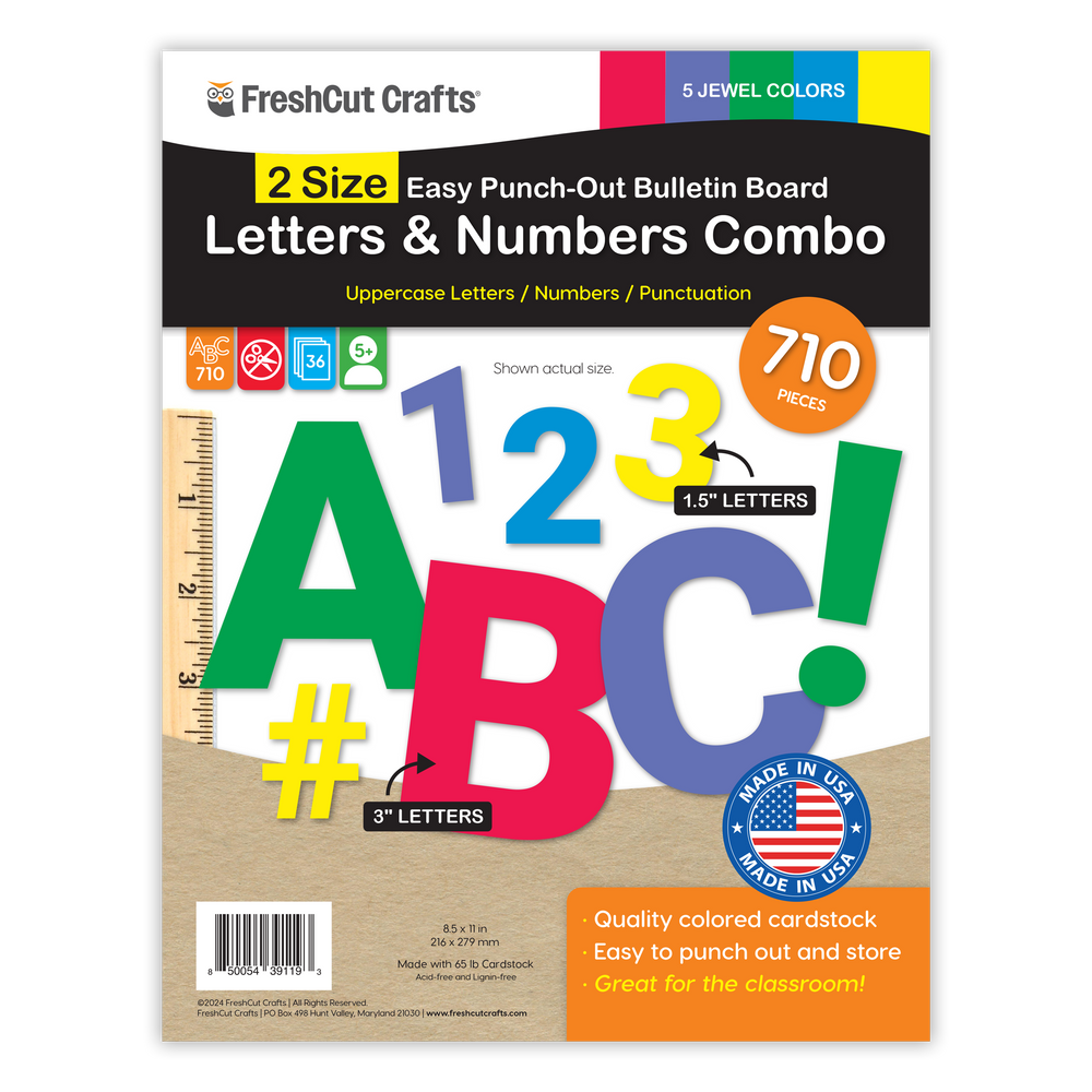 Bulletin Board Letters Combo – 2 Sizes (ONLINE ORDER ONLY)
