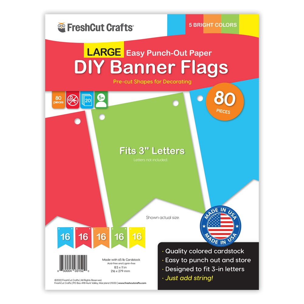 Large DIY Banner Flags (ONLINE ORDER ONLY)
