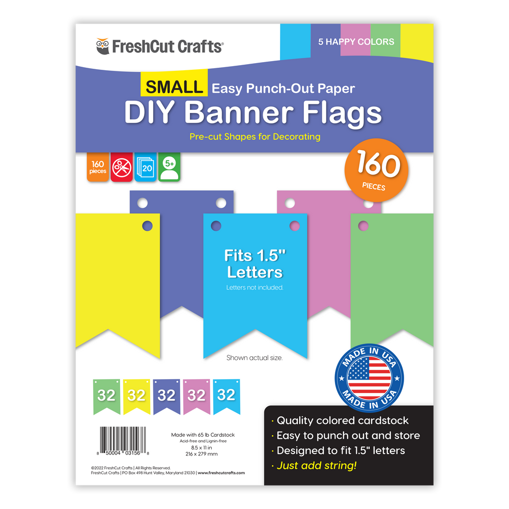 Small DIY Banner Flags (ONLINE ORDER ONLY)
