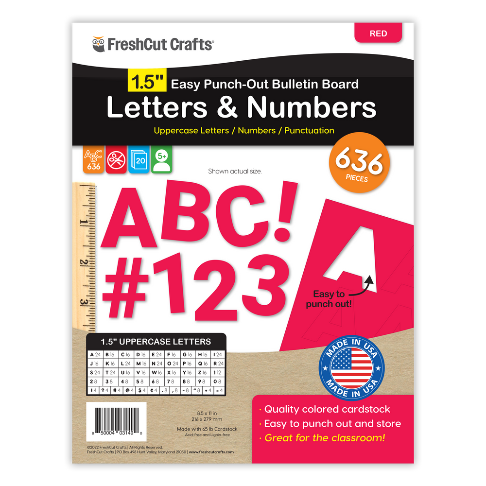 Bulletin Board Letters – 1.5 inch (ONLINE ORDER ONLY)