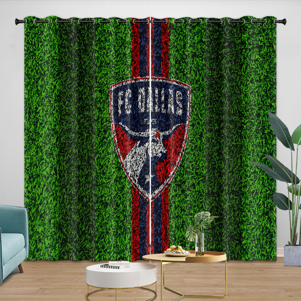 FC Dallas Curtains Blackout Window Drapes Room Decoration (Online Order Only)
