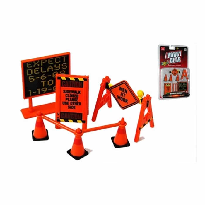 FEX16058 Road Sign Set 24th Scale Shop Tools Phoenix Toys (ONLINE ORDER ONLY)