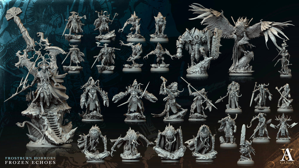 3D Printed Archvillain Games Psychophage Frostburn Horrors Frozen Echoes 28 32mm D&D (Online Only)