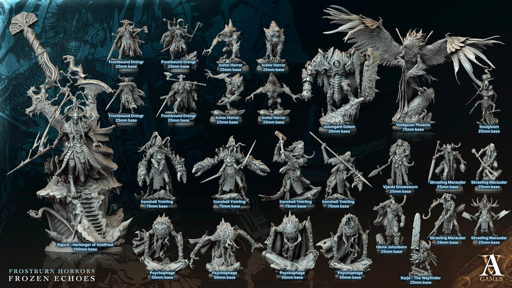 3D Printed Archvillain Games Skraeling Marauder Frostburn Horrors Frozen Echoes 28 32mm D&D (Online Only)